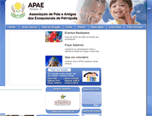 Tablet Screenshot of apaepetropolis.org.br